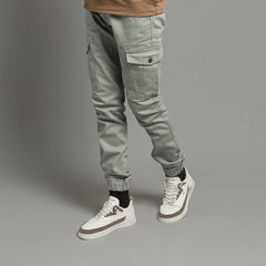 Men's Cargo Trousers - Light Grey LWR-0484