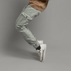 Men's Cargo Trousers - Light Grey LWR-0484