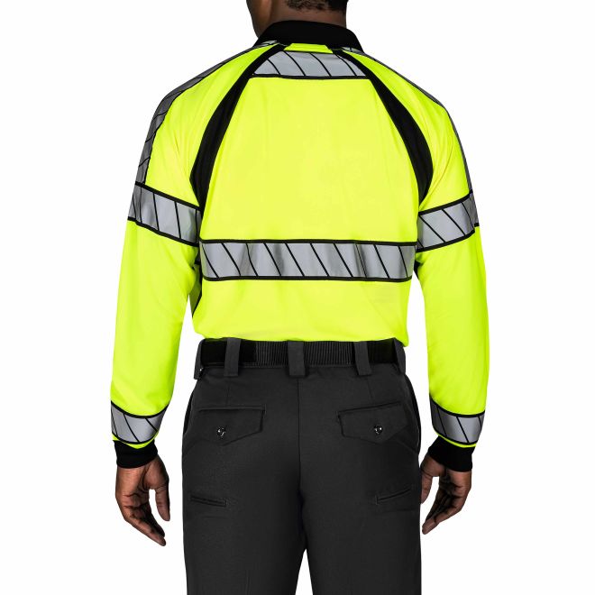 LONG SLEEVE HI-VIS POLO SHIRT