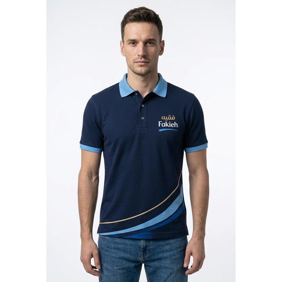 Fakieh Branded Navy Blue Comb Cotton