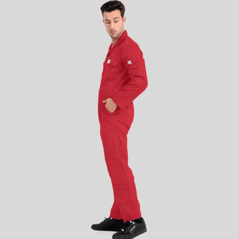 Q&Q Flame Resistant Coverall – 100% Cotton, FR Workwear with ATPV 11.5 cal/cm² (CAT 2)