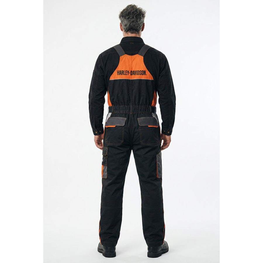 HARLEY DAVIDSON Branded Bib Coverall Twill Fabric