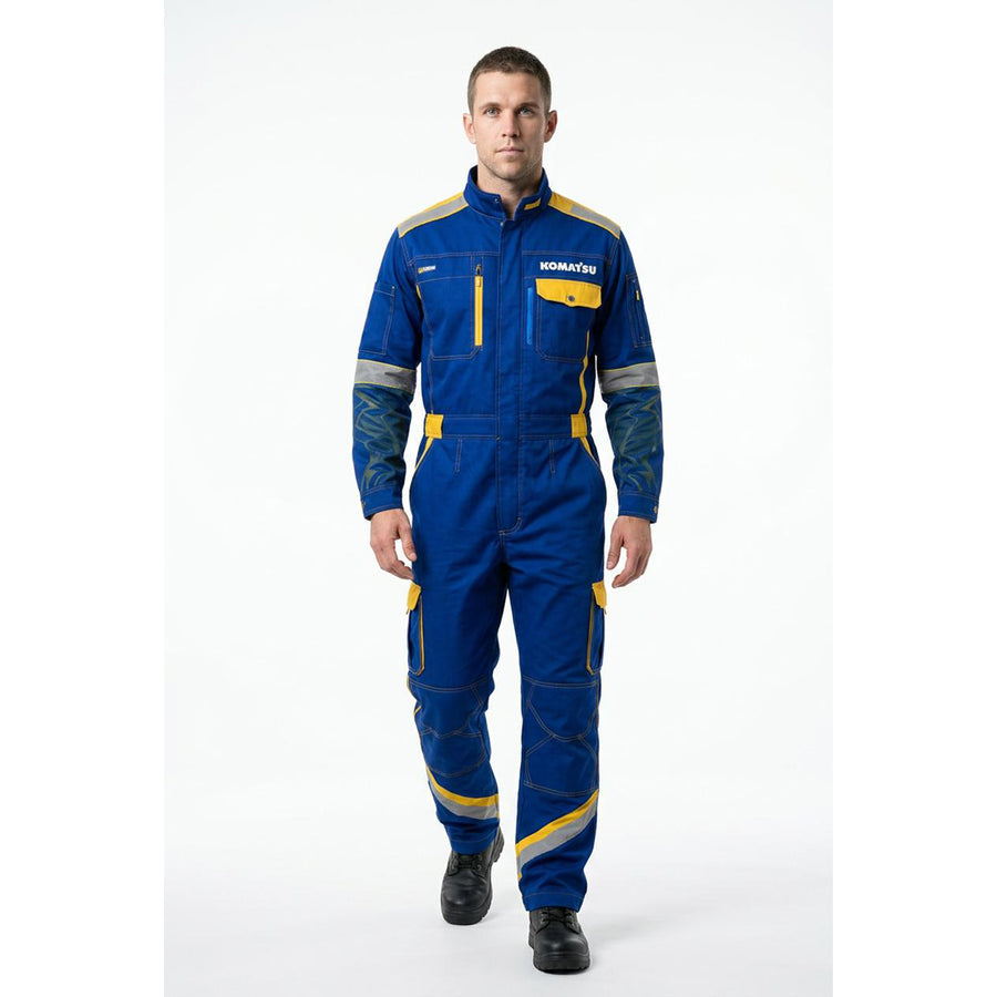 KOMATSU Branded Coverall Twill Fabric