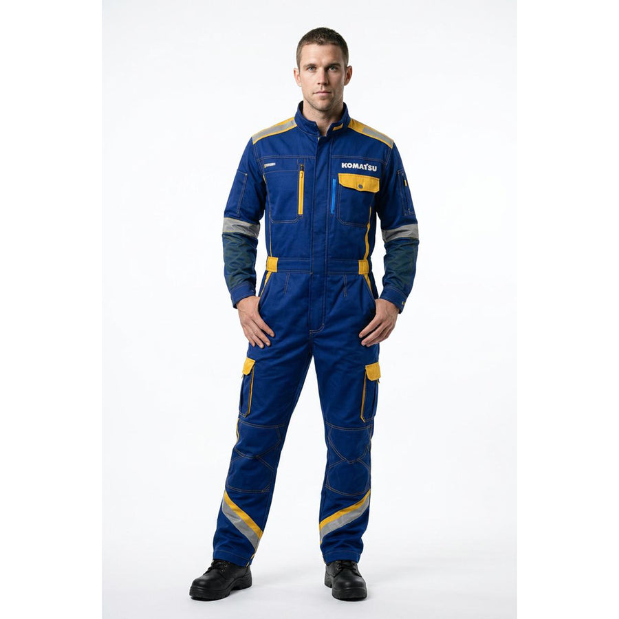 KOMATSU Branded Coverall Twill Fabric