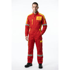 SHELL Branded Coverall Twill Fabric