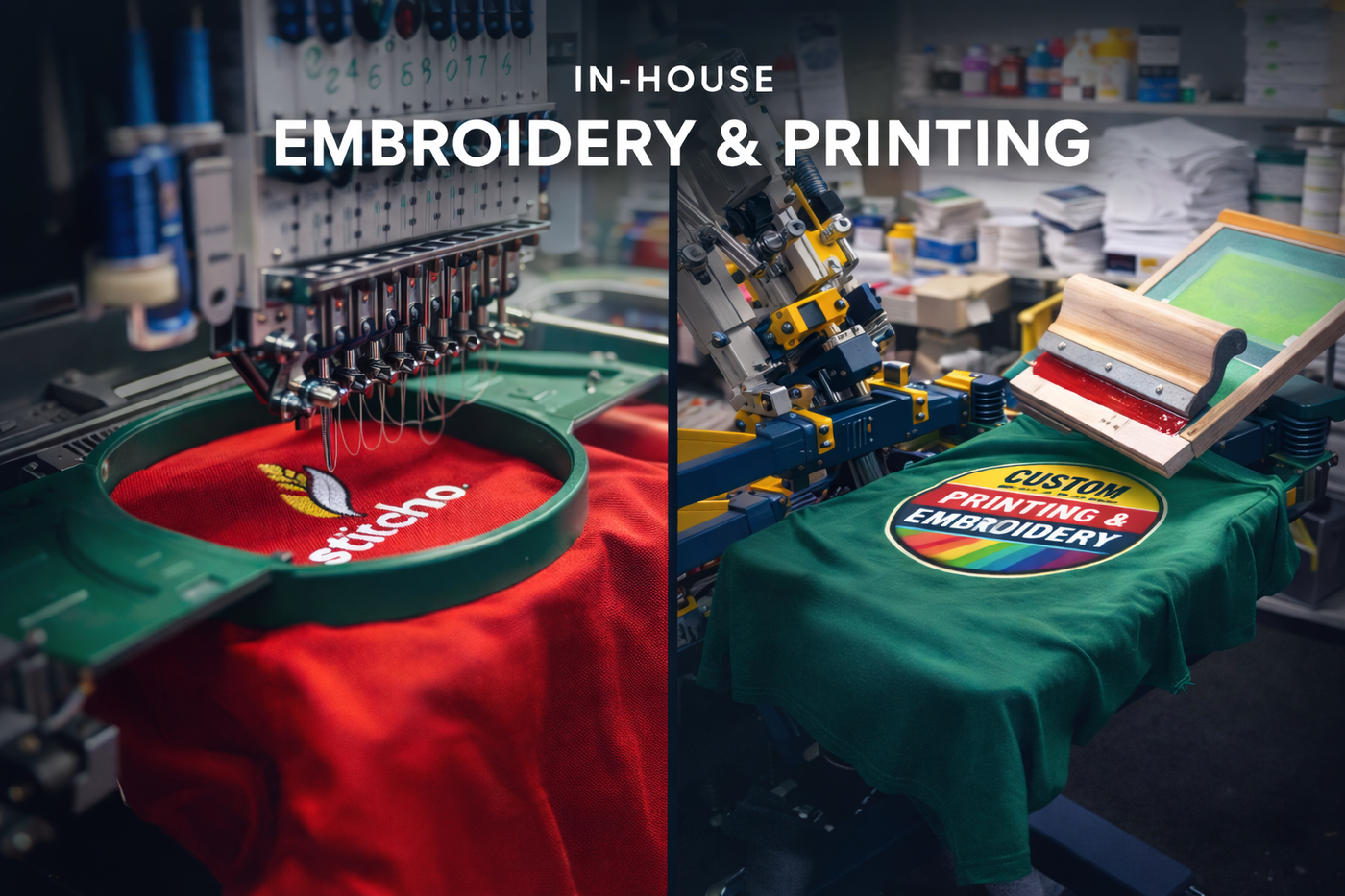 In-house embroidery & printing