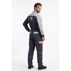 TOYOTA Grey Branded Coverall Twill Fabric