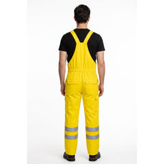 YELLOW Branded Bib Coverall Twill Fabric