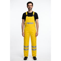 YELLOW Branded Bib Coverall Twill Fabric