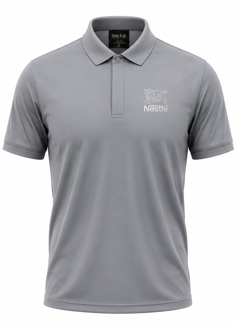 Gray Dry Fit Polo