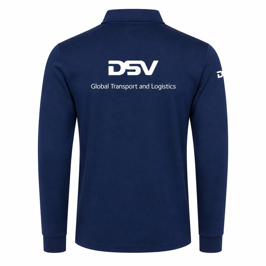 Navy Blue Full Sleeve Dry Fit Polo