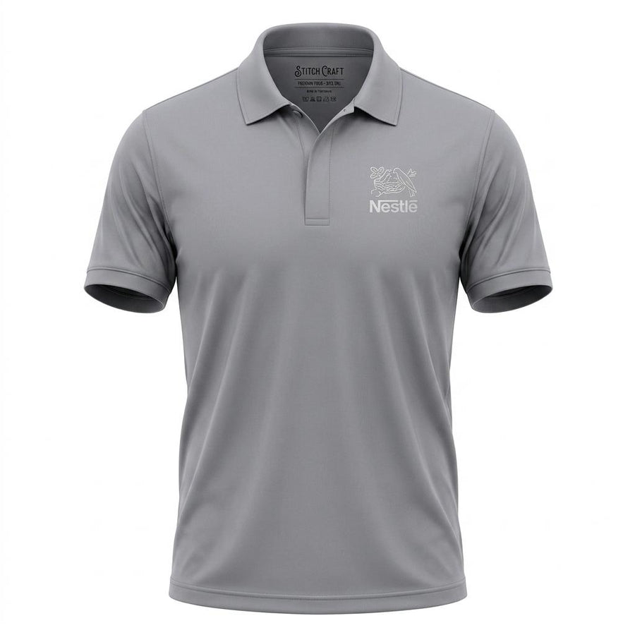 Gray Dry Fit Polo